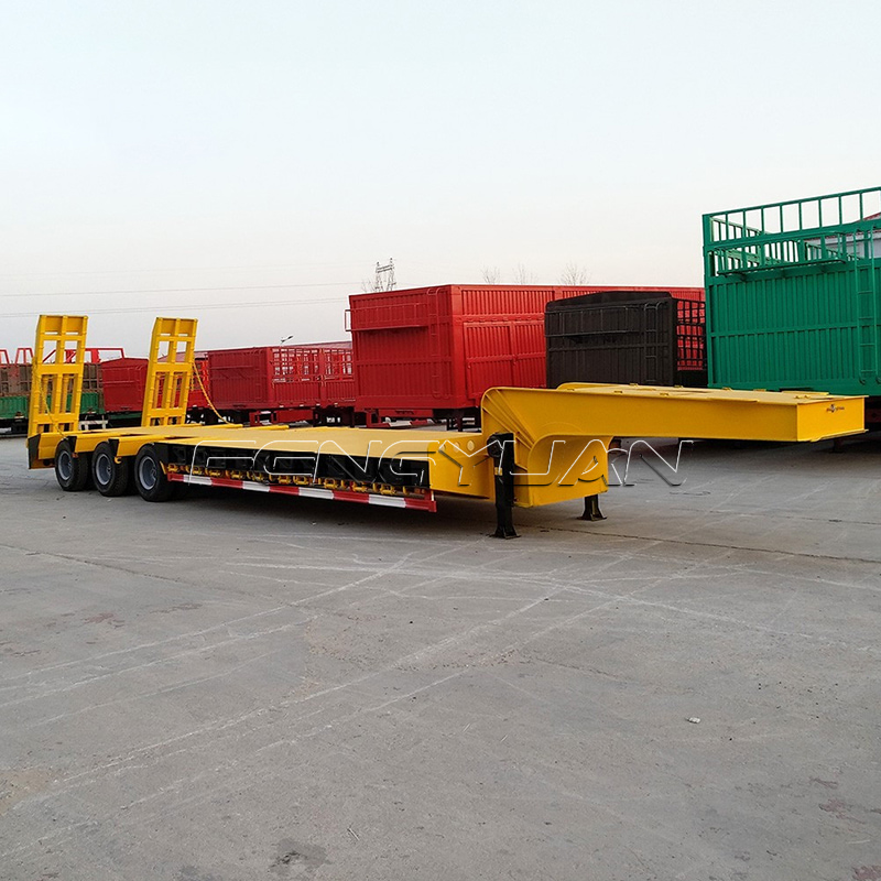 Lowboy Tractor Lowbed Semi Trailer